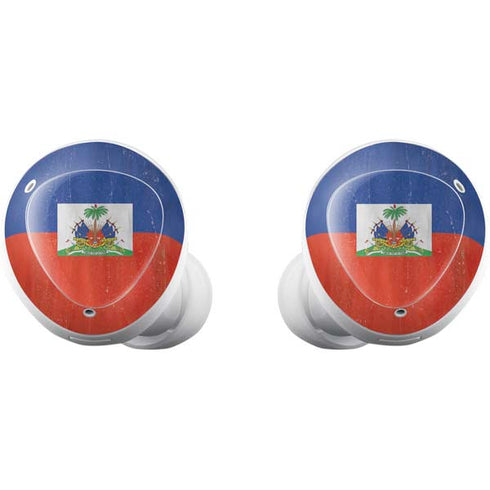 Haiti Flag Distressed Galaxy Buds Plus Skin